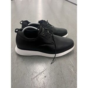 Bruno Marc Mens Black Leather Oxford Dress Sneakers Lace Up Casual Shoes Size 11